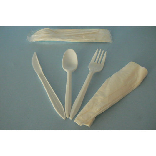 Goldmax Industries Inc Goldmax Kit Knife Fork Teaspoon Napkin 1 - 250 Each - 1 Per Case