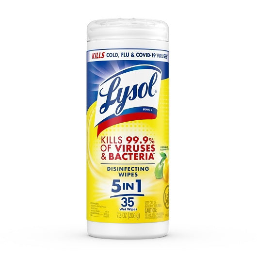 Reckitt Hygiene & Home Lysol(r) Disinfecting Wipes - Lemon & Lime Blossom(r) 12/35 Count