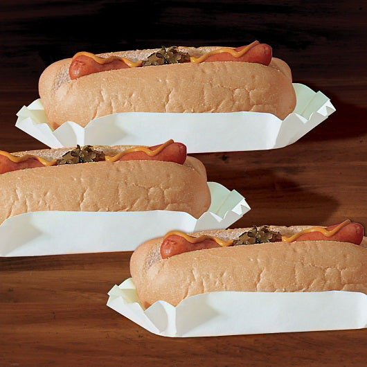 Hoffmaster Tray Paper Hot Dog White 6 Inch Medium Weight - 6 Per Case