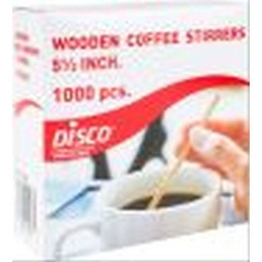 Disco Inc. Wcs Wooden Coffee Stirrer 5.5" - 10 Per Case
