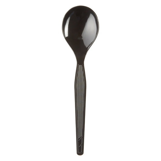 Dixie Products Dixie(r) Heavy-weight Polystyrene Disposableplastic Soup Spoons By Gp Pro (georgia-pacific) Black - 1000 Count - 1 Per Case