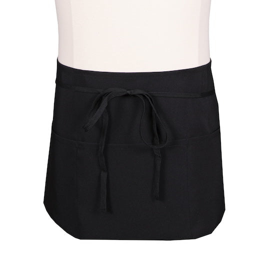 Chef Revival Waist Apron Black with 3 Pocket 1 - 1 Cnt - 1 Count - 1 Per Case