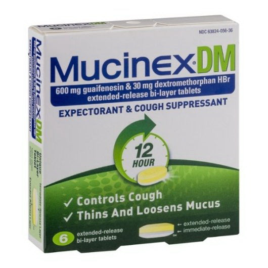 Reckitt Health Mucinex Dm Regular Strength Blister Pack 24- 6 Each - 24 Per Case