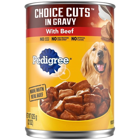 Mars Petcare Pedigree Choice Cuts in Gravy Beef 12 - 22 Ounce