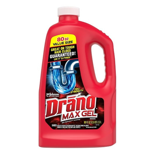 S.c. Johnson Consumer Drano Max Gel Clog Remover 6 - 80 Ounce