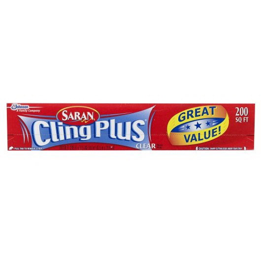 S.c. Johnson Consumer Saran Wrap Clear Cling Plus 12 - 200 Sf - 12 Per Case