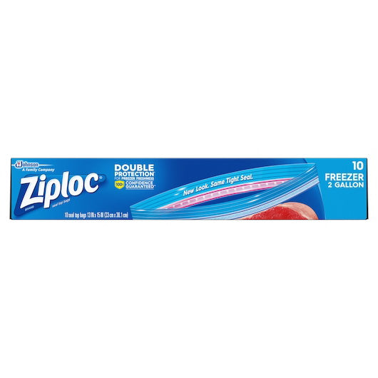 S.c. Johnson Consumer Ziploc Jumbo Freezer Bag 9 - 10 Cnt - 10 Count - 9 Per Case