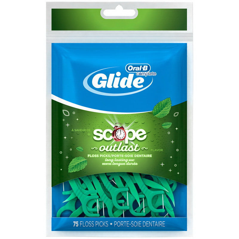 P&g Retail- Health & Beauty Oral-b Accessory Glide Floss Picks 75 Count Bag 8 - 6 - 75 Cnt
