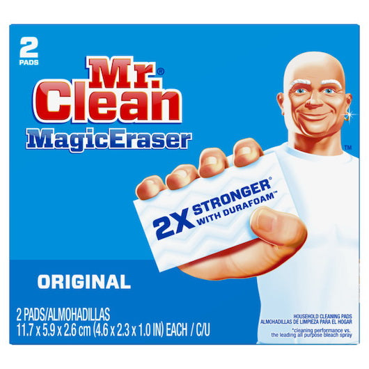 P&g Retail Mr. Clean 2 X Strong with Durafoam Original Magic Eraser 12 - 2 Cnt - 2 Count - 12 Per Case