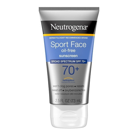 Kenvue Neutrogena Sport Face Oil-free Sunblock Spf 70 Lotion 4 - 3 - 2.5 Fo - 2.5 Fluid Ounce - 12 Per Case