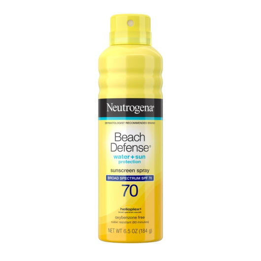 Kenvue Ntg Sun Beach Defense Water & Sun Protectionsunscreen Spf 70 Spray 4 - 3 - 6.5 Ounce