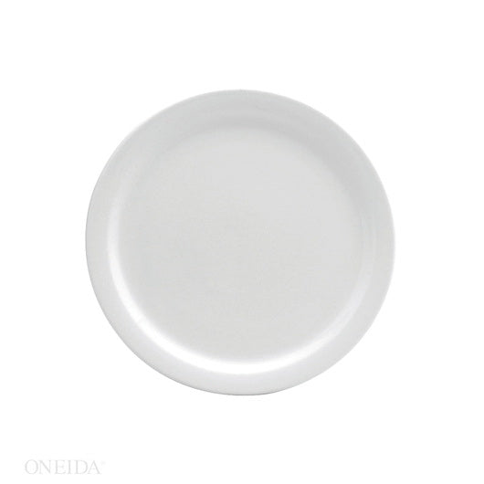 Oneida 5.5 Inch Buffalo Cream White Narrow Rim Plate 1 - 36 Each - 1 Per Case
