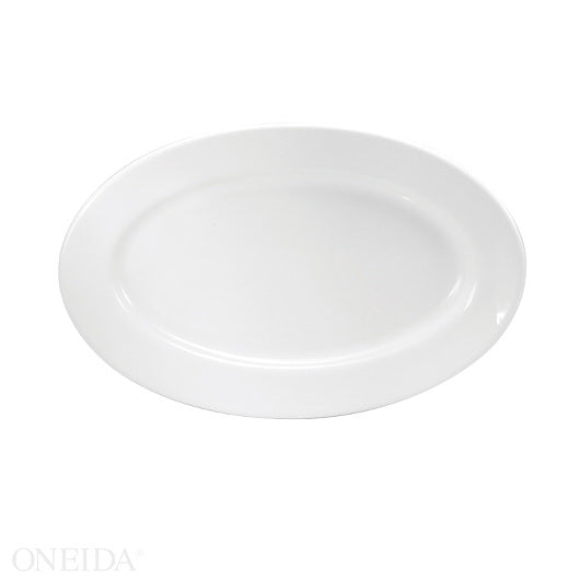Oneida Buffalo Cream White Platter Rolled Edge 15 1/2" 1 - 6 Each - 1 Per Case