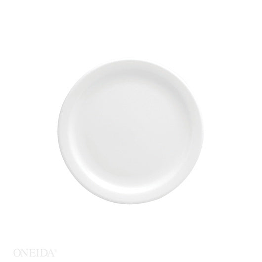 Oneida Buffalo Bright White Narrow Rim Plate 9 Inch 24 - 1 Each - 24 Per Case