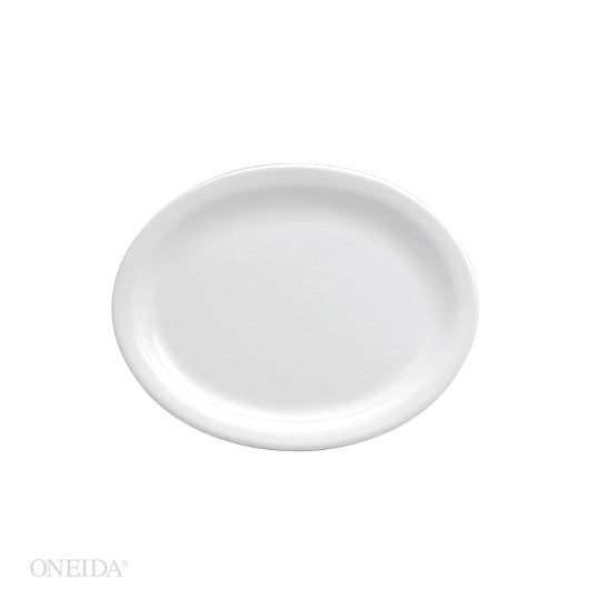 Oneida Buffalo Bright White Narrow Rim Platter 9 3/4 Inches 1 - 12 Each - 1 Per Case
