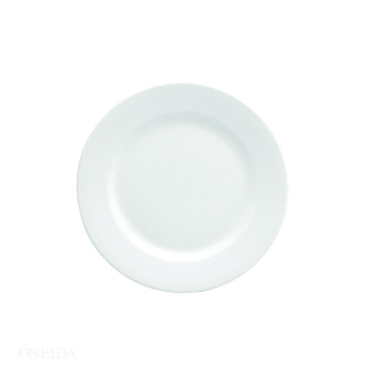 Oneida 7.125 Inch Buffalo Bright White Rolled Edge Plate 1 - 36 Each - 1 Per Case