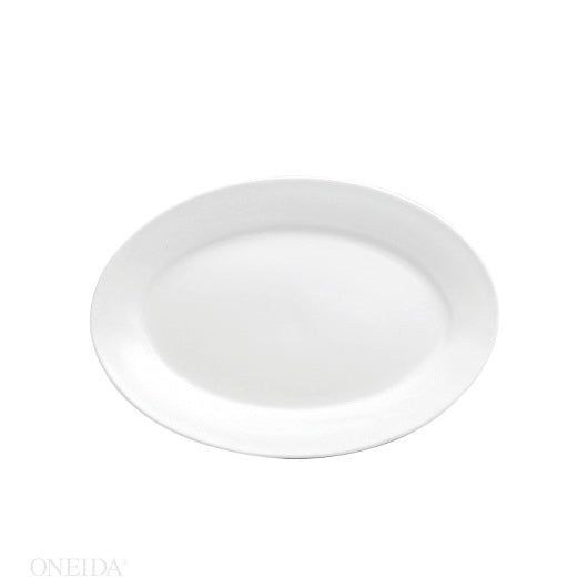 Oneida Buffalo Bright White Rolled Edge Platter 9 5/8" 1 - 12 Each - 1 Per Case