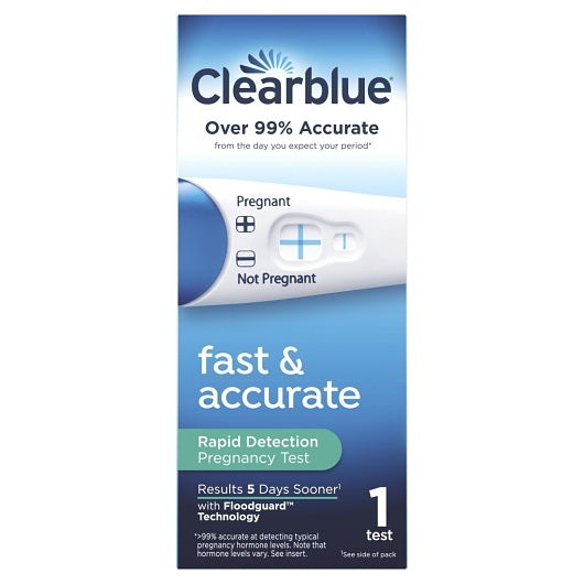 P&g Retail- Health & Beauty Clearblue Pregnancy Test Visual 4 - 6 - 1 Cnt - 1 Count - 24 Per Case