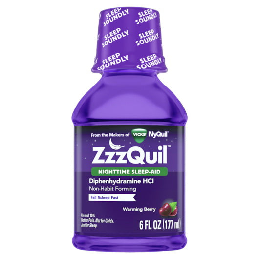 P&g Retail- Health & Beauty Vicks Zzzquil Night Time Sleep Aid 12 - 6 Fo - 6 Fluid Ounce - 12 Per Case