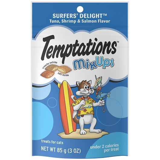 Mars Petcare Whiskas Temptations Cat Treats Surfer Delight Mix Up 12 - 3 Ounce