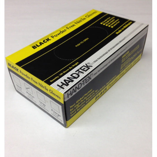 Commodity Disposables Hand-tek Glove Black Nitrile Powder Free Extra Large 10 - 100 Cnt - 100 Count - 10 Per Case