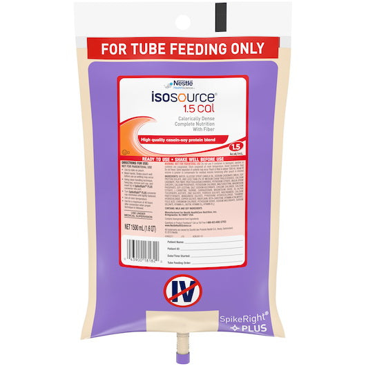 Nestle Health Science Med Nutrition Nestle Isosource 1.5 Cal Malnutrition - Tubefeeding 1.5 Cal Spkerht+ultrapak 4 X 1500 Ml - 50.7 Fluid Ounce - 4 Per Case