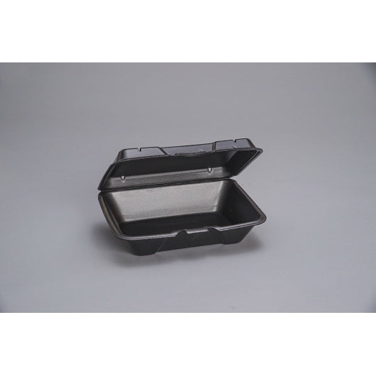 Genpak - Hinged 9 X 6.5 Compartment Lid Black 2 - 100 - 100 Each - 200 Per Case
