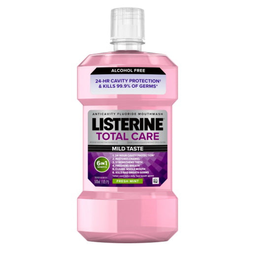 Kenvue Listerine Total Care Zero Alcohol Fresh Mintmouthwash 6 - 500 Ml - 6 Per Case