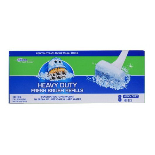S.c. Johnson Consumer Scrubbing Bubbles Fresh Brush Heavy Duty Refill 8 - 8 Cnt - 8 Count - 8 Per Case
