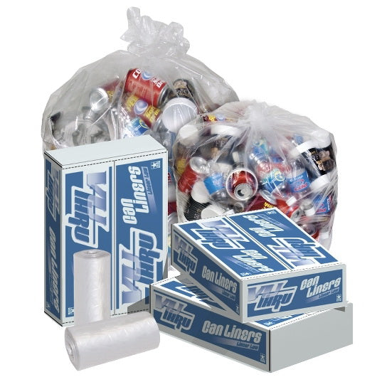 Pitt Plastics/inteplast 42.5 X 48 1.3 Mil 56 Gallon Clear Star Perf Roll 100(10/10 Count - 56 Gallon Bag) No Print