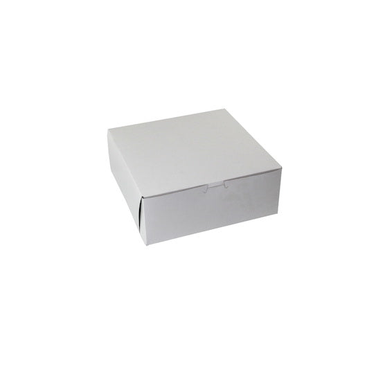 Boxit 10 Inch X 10 Inch X 4 Inch White Lock Corner Bakery Box 1 - 100 - 1 Each - 100 Per Case
