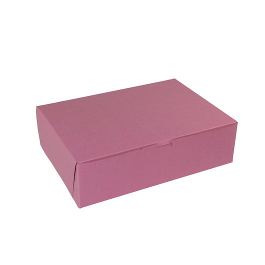 Boxit 14 Inch X 10 Inch X 4 Inch Strawberry Pink 1 Piece Bakery Cornerlock Box 1 - 100 -1 Each - 100 Per Case