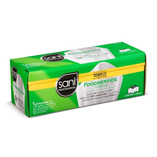 Sani Professional/nice Pak Towel Foodservicewhite Dry 4 - 200 Cnt - 200 Count - 4 Per Case
