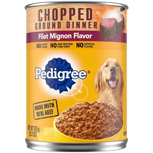Mars Petcare Pedigree Filet Mignon Ground Dinner 12 - 13.2 Ounce