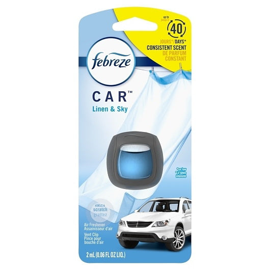P&g Retail Febreze Vent Clip Linen & Sky Air Freshener 8 - 0.06 Fo - 0.06 Fluid Ounce - 8 Per Case