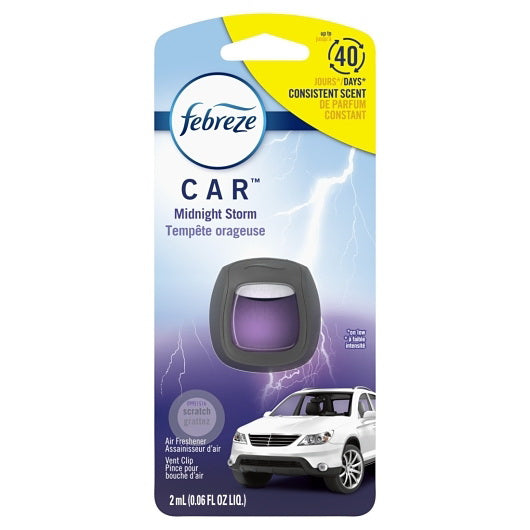 P&g Retail Febreze Car Midnight Storm Air Freshener 8 - 0.06 Fo - 0.06 Fluid Ounce - 8 Per Case
