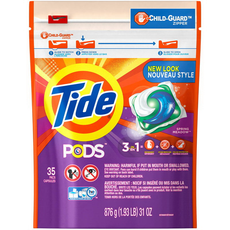 P&g Retail Tide Liquid Pods Spring Meadow 4 - 35 Cnt - 35 Count - 4 Per Case