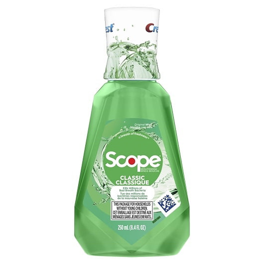 P&g Retail- Health & Beauty Crest Scope Classic Original Mint Rinse 6 -8.4 Fo - 8.4 Fluid Ounce - 6 Per Case