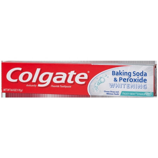 Colgate-palmolive Colgate Baking Soda & Peroxide Whitening Frosty Mint Stripe Toothpaste 4 - 6 - 6 Ounce