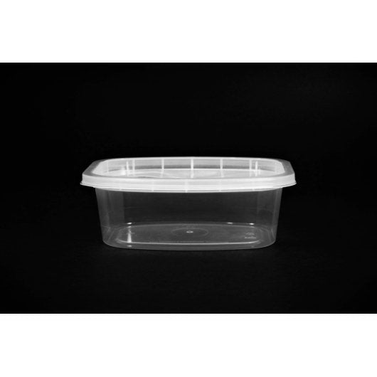 Cube Packaging 12 Ounce Deli Container Clear Rectangular Base