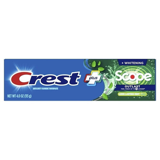 P&g Retail- Health & Beauty Crest Toothpaste Whitening & Scope Outlast 2 - 12 - 4 Ounce