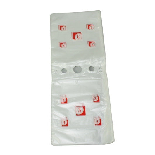 Revolution Consumer Solutions Pak-sher 6.3 Inch X 7 Inch #3 Portion Food Storage Bag 1 - 2000 Each - 1 Per Case