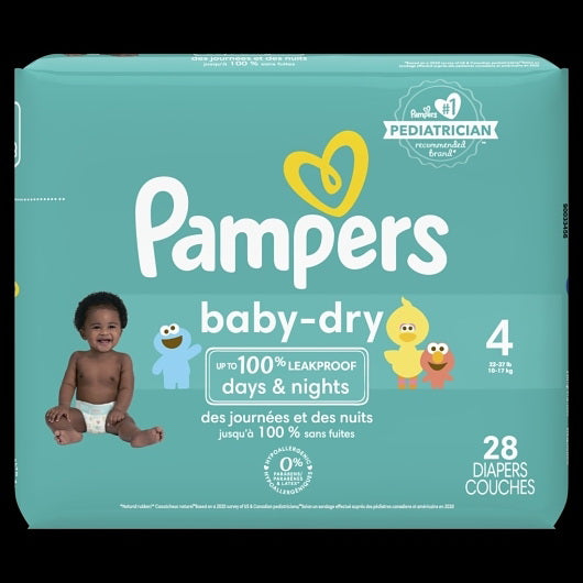 P&g Retail- Health & Beauty Pampers Diapers Size 4 - 28 Cnt - 28 Count - 4 Per Case