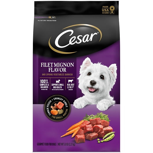 Mars Petcare Cesar Dry Filet Mignon with Spring Vegetable 4 - 5 Pound