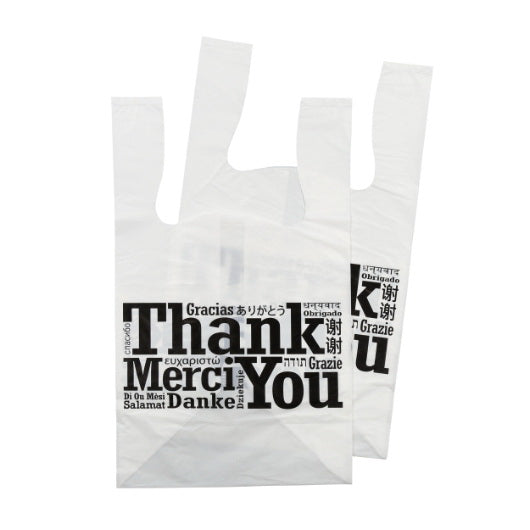 Amercare Royal Multilingual Flat Bottom T-shirt Bag 11.5 "x 10.5" X 19" 1 Mil - 1 Per Case