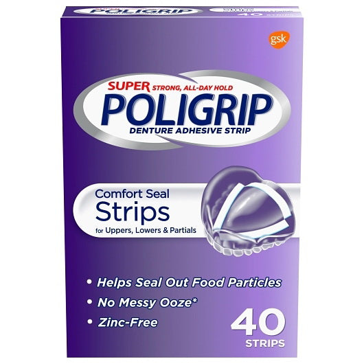 Haleon Poligrip Comfort Seal Strip 4 - 6 - 40 Each - 24 Per Case