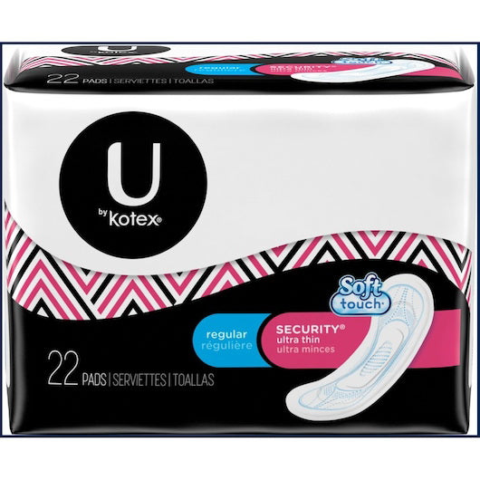 Kimberly Clark U By Kotex Prem Ultrathn Reg Pad 22 - 22 Count - 8 Per Case