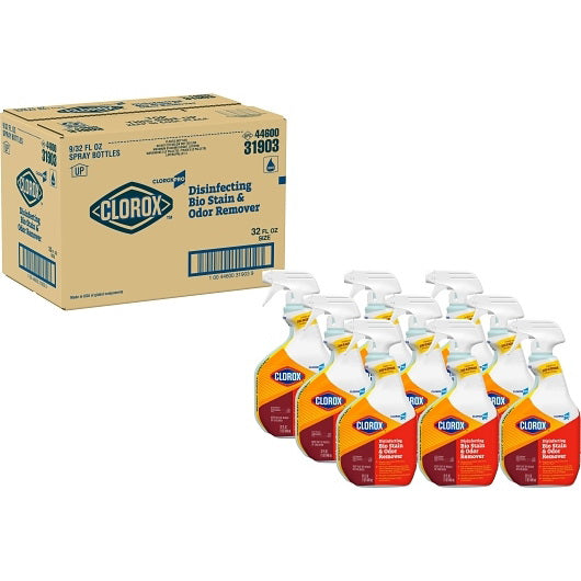 Clorox Prof. Prod. Cleaning Cloroxpro Bio Stain & Odor Remover 9 - 32 Fo - 32 Fluid Ounce - 9 Per Case