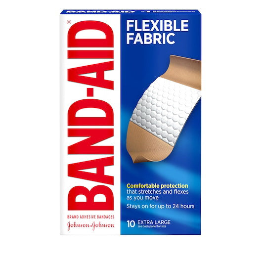 Kenvue Band Aid Flexible Fabric Xl Pack Ba - 10 Count - 24 Per Case