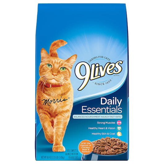 Post Consumer Brands PET 9 Lives Daily Essentials Cat Food 4 - 50.4 Ounce